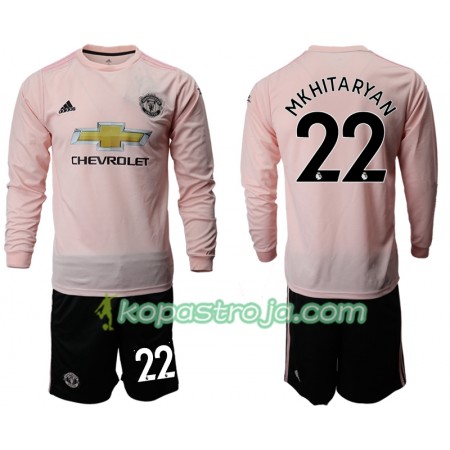 Billiga Fotbollströjor Manchester United MKHITARYAN 22 Barn Borta tröja 2018/19 Långärmad